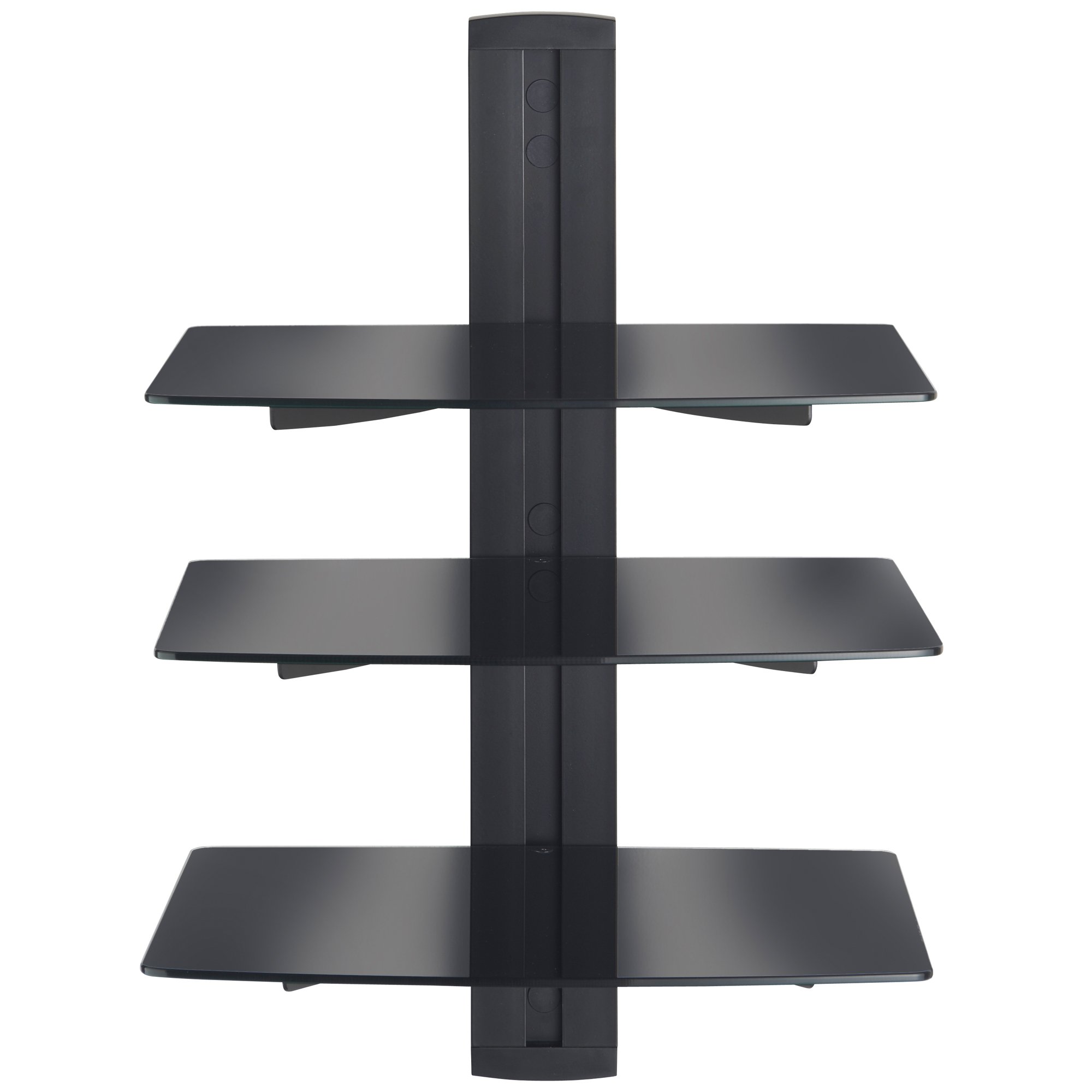 Vonhaus mensola vetro porta decoder 3 ripiani nero 8 kg