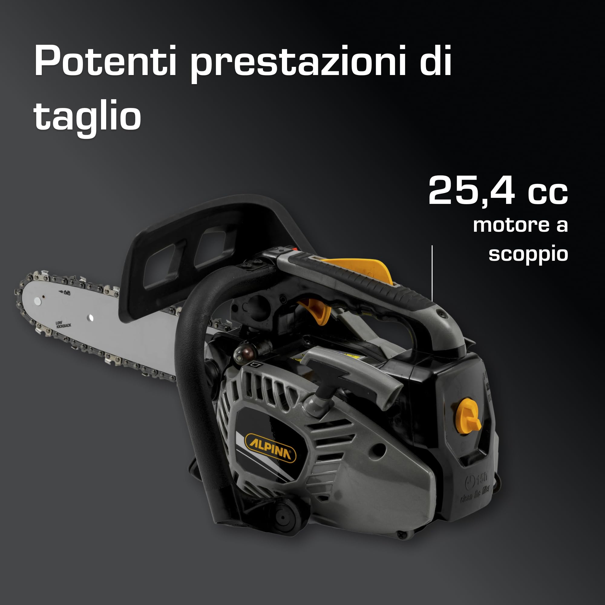 Alpina APR 25 Motosega a Scoppio 25 cm 25,4 cc