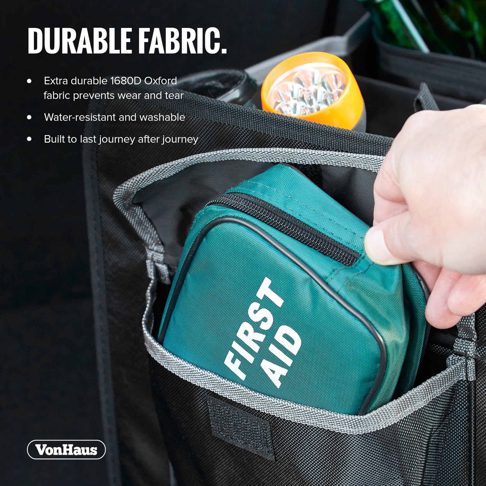 VonHaus organizer bagagliaio auto 43x33 cm impermeabile