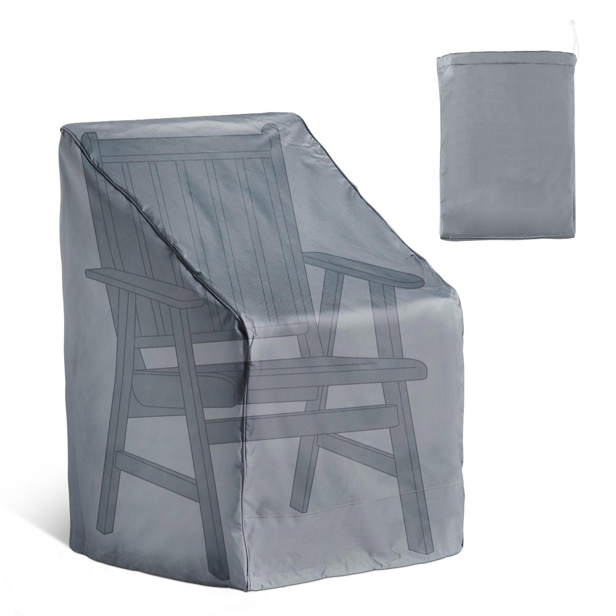 VonHaus Storm Copertura Sedia Giardino Impermeabile Grigia