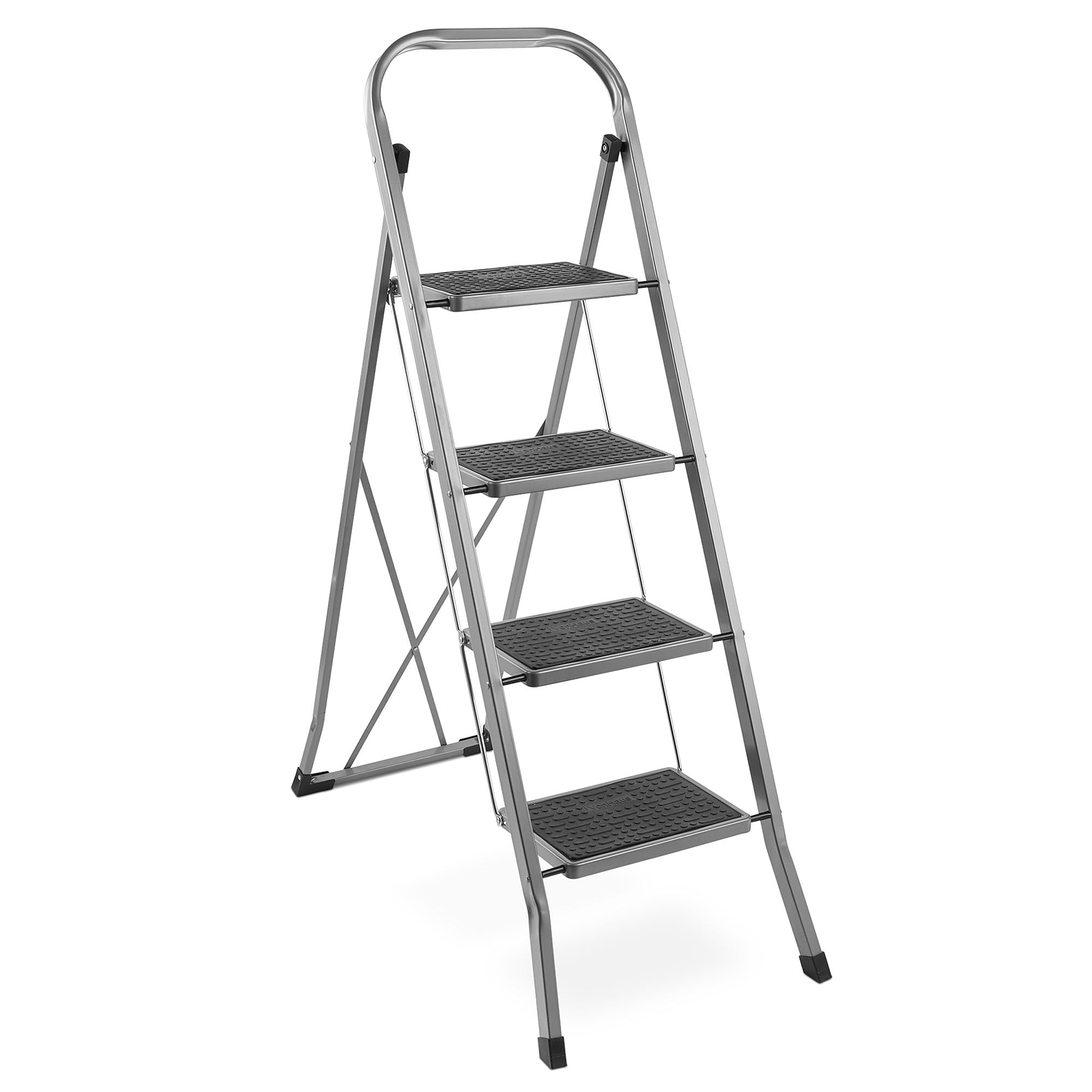 VonHaus scala pieghevole acciaio 2 gradini 150 kg