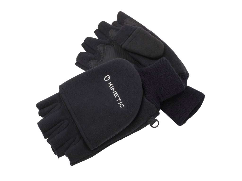 Kinetic Wind Stop Fold Over guanti pesca pile taglia L