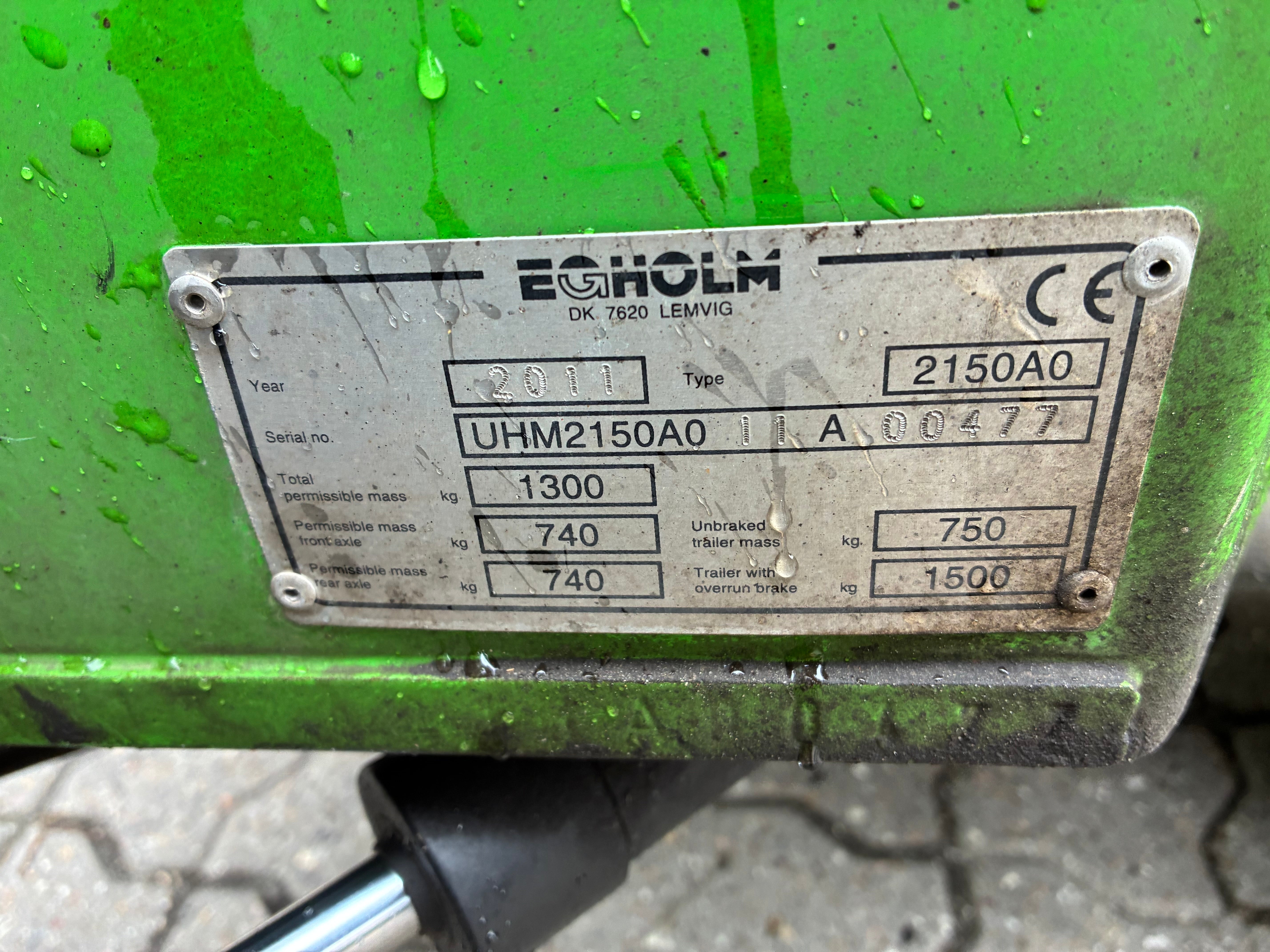 Egholm 2150 porta-attrezzi usato con cabina 2011