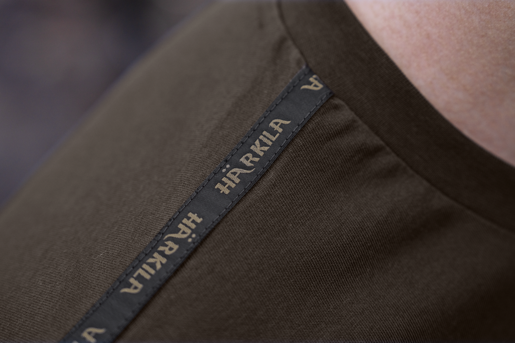 Härkila Logo Brand S/S t-shirt maglietta shadow brown