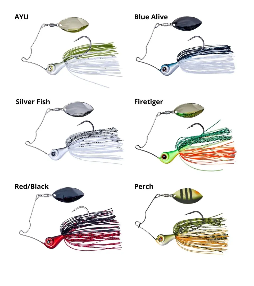 Gunki Genmaker 14 g spinnerbait AYU amo 3/0 luccio