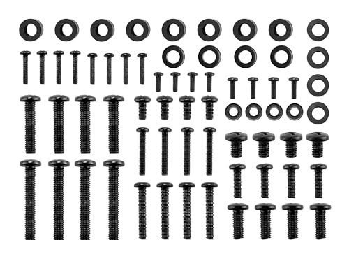 VonHaus set viti supporto TV 68 pz universale acciaio nero
