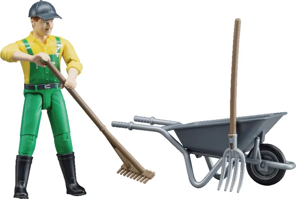 Bruder set agricoltore con accessori 1:16 dai 4 anni