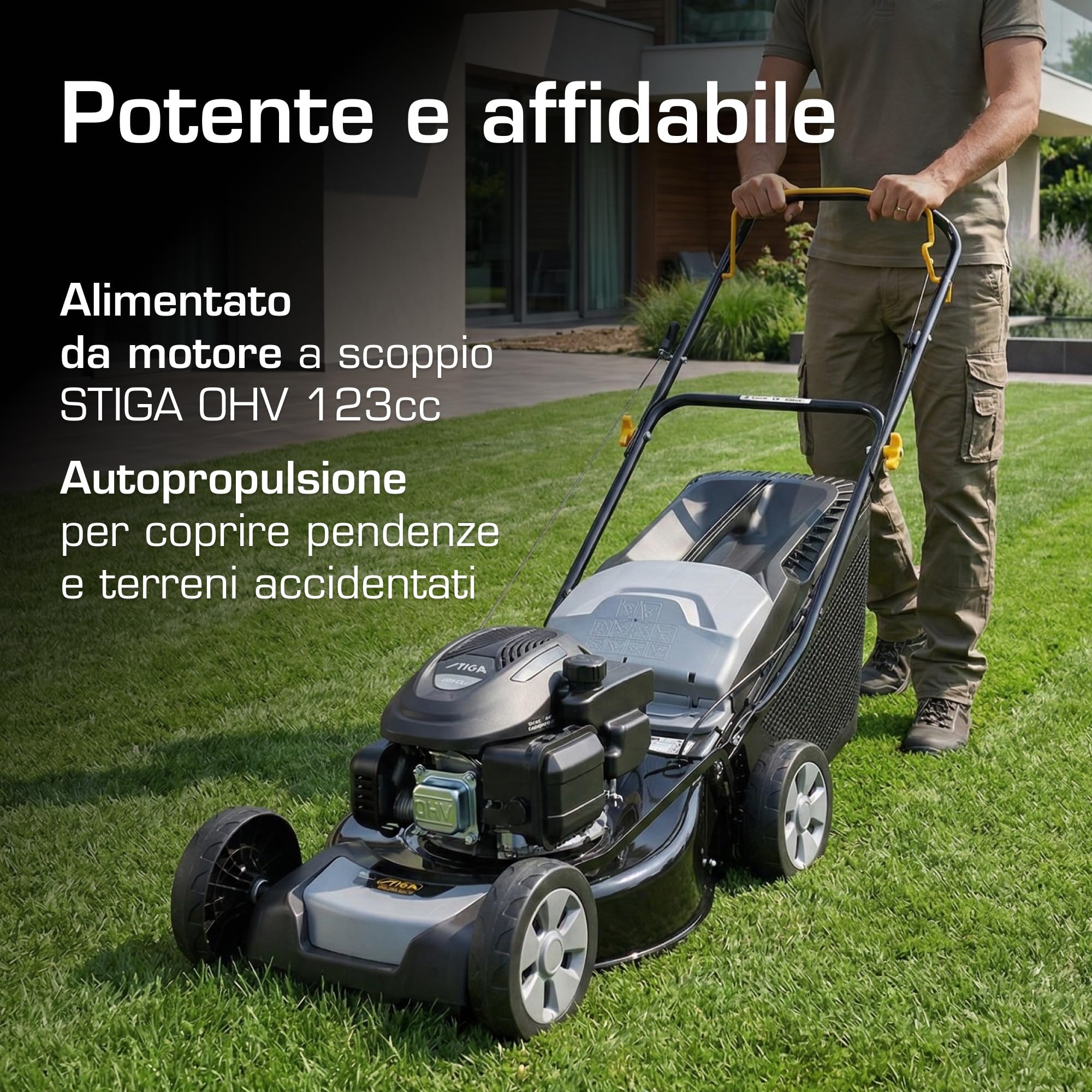 Alpina AL4 46 SA Tagliaerba a Scoppio 46 cm Trazione per 1200 m²