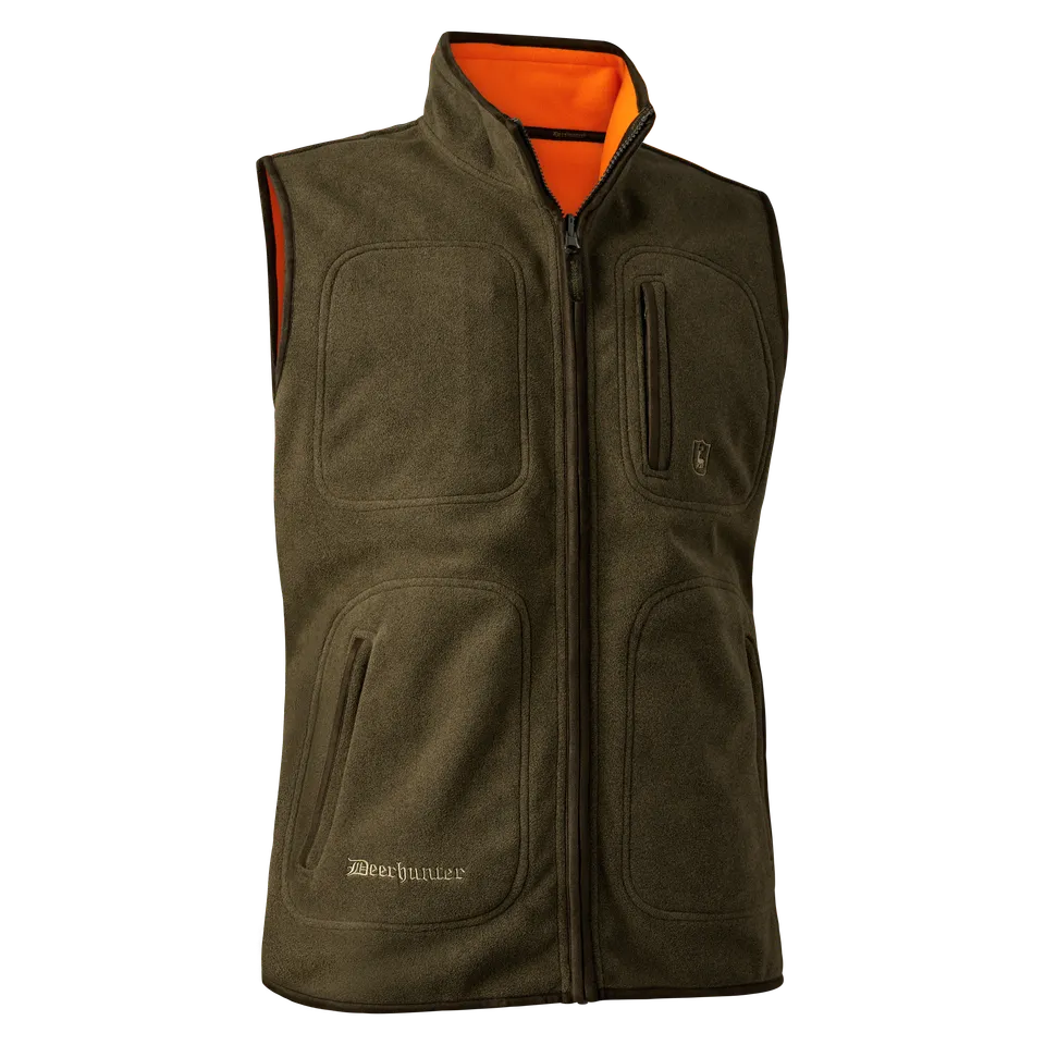 Deerhunter Gamekeeper gilet pile reversibile alta visibilità