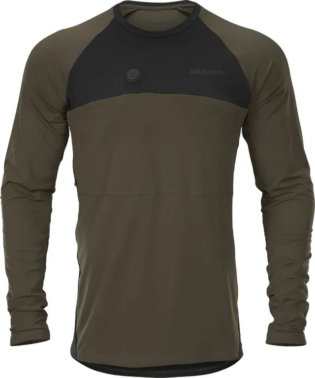 Härkila Heat L/S T-shirt maglia riscaldata XL verde riscaldata