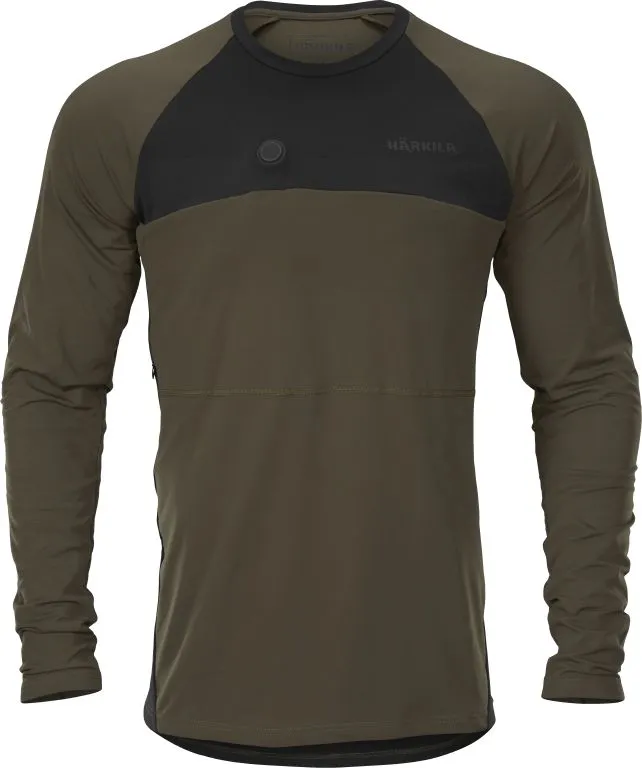 Härkila Heat L/S T-shirt maglia riscaldata XL verde riscaldata