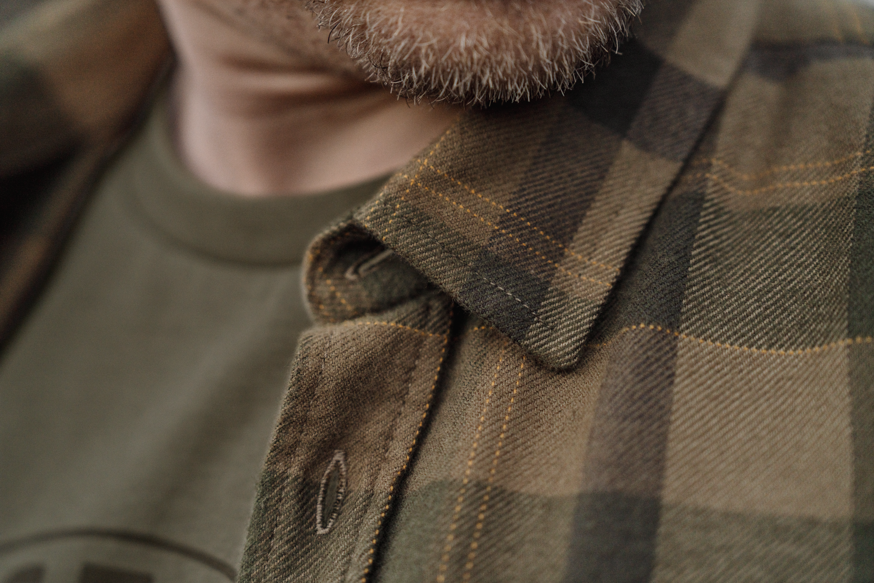 Härkila Asmund L/S camicia caccia uomo beech green check