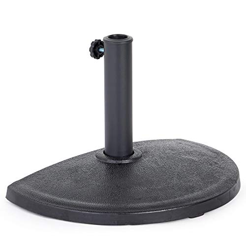 VonHaus base 9 kg mezzo ombrellone semicircolare da muro