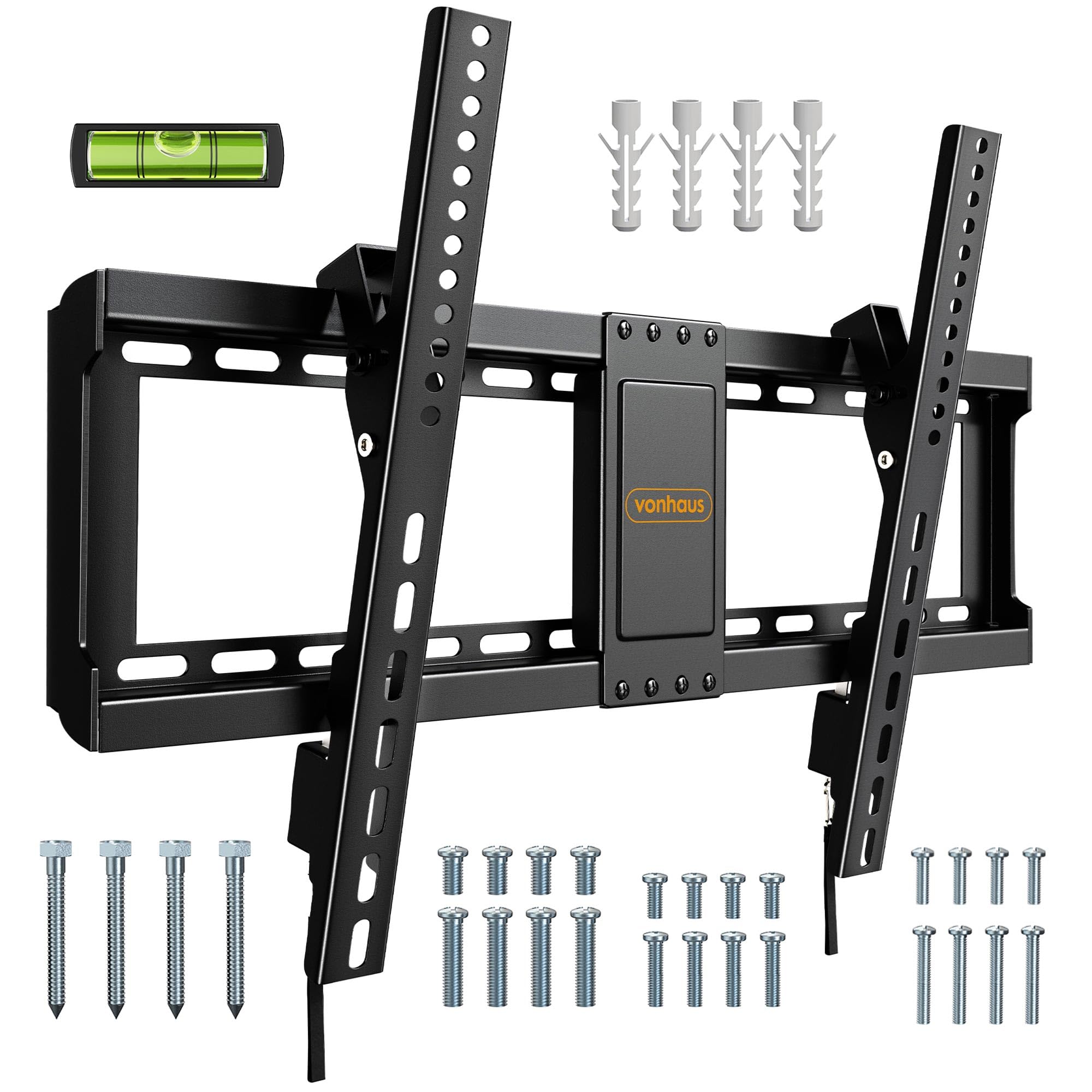 VonHaus supporto TV parete 37-82" inclinabile 60 kg slim