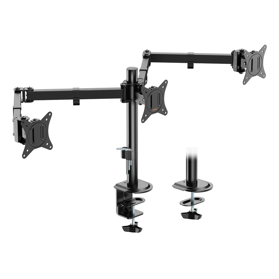 VonHaus Braccio Triplo Monitor 13-27" VESA Nero