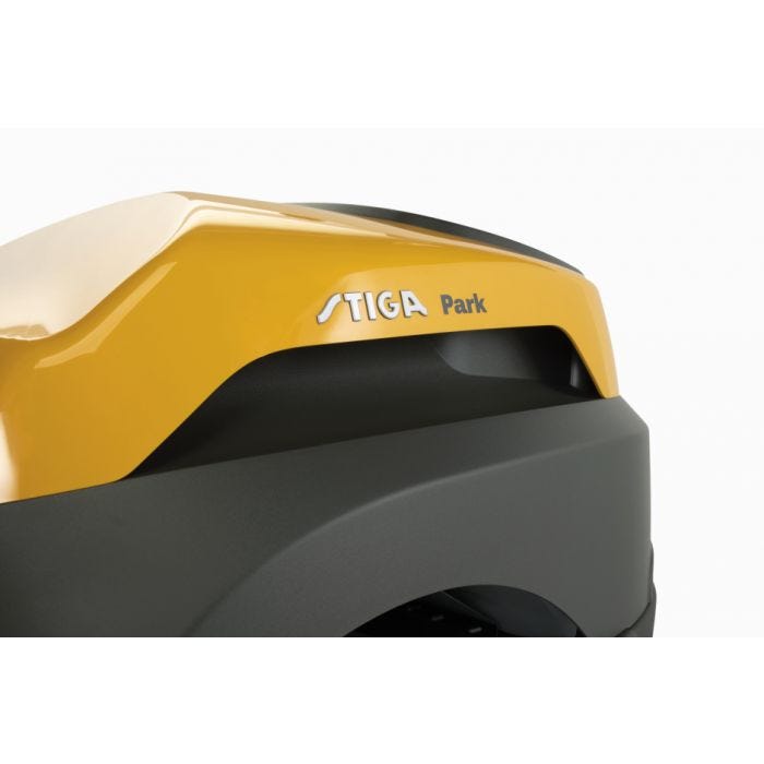 Stiga Park 500 W rider frontale senza piatto di taglio