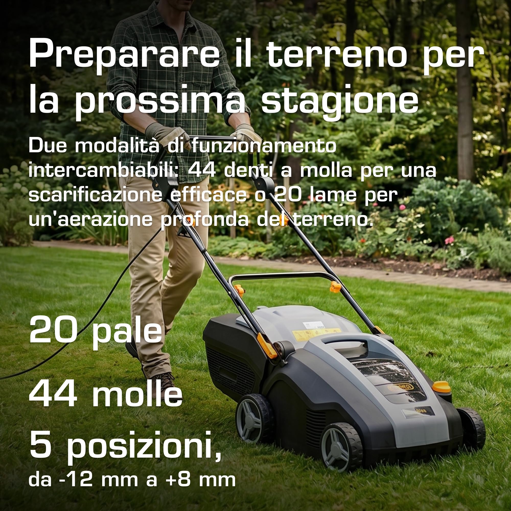 Alpina ASC 1.5 E scarificatore elettrico 1500 W 50 L