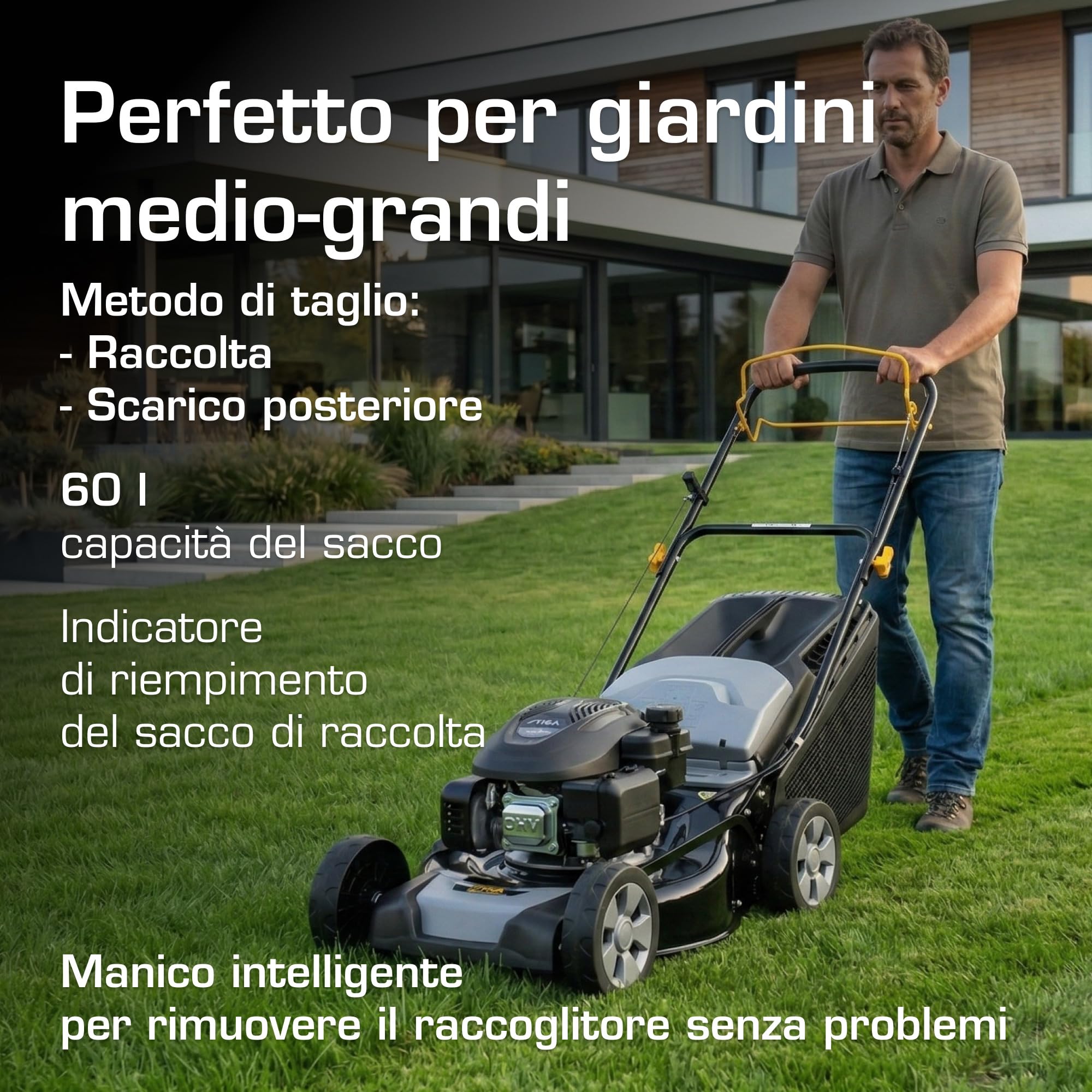 Alpina AL4 46 SA Tagliaerba a Scoppio 46 cm Trazione per 1200 m²