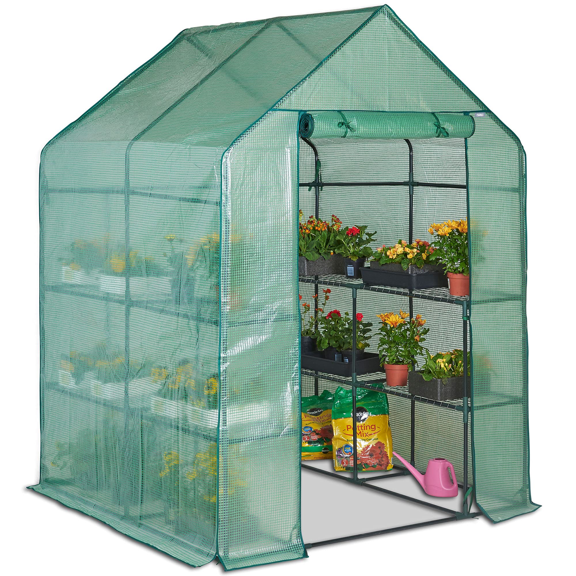VonHaus Serra Compatta 193x143 cm 8 Ripiani PVC da Giardino