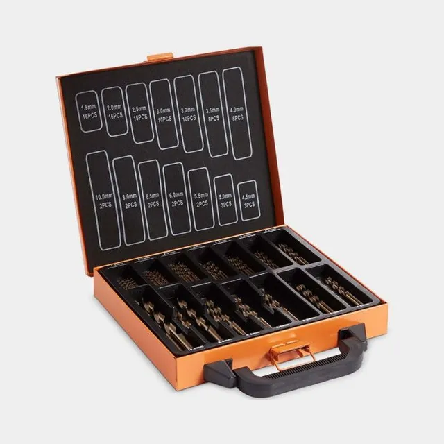 VonHaus Set 99 Punte Cobalto M35 0,5-10 mm Valigetta