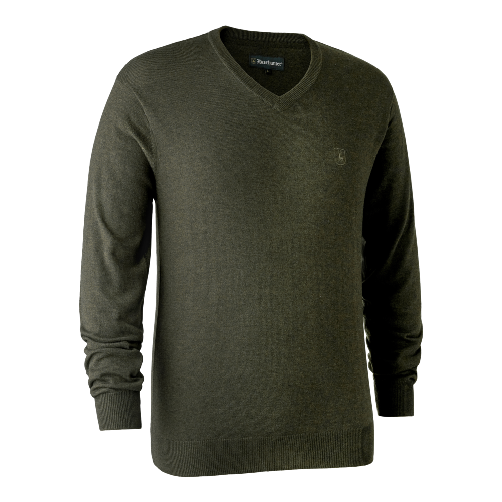 Deerhunter Kingston maglione caccia verde scollo V