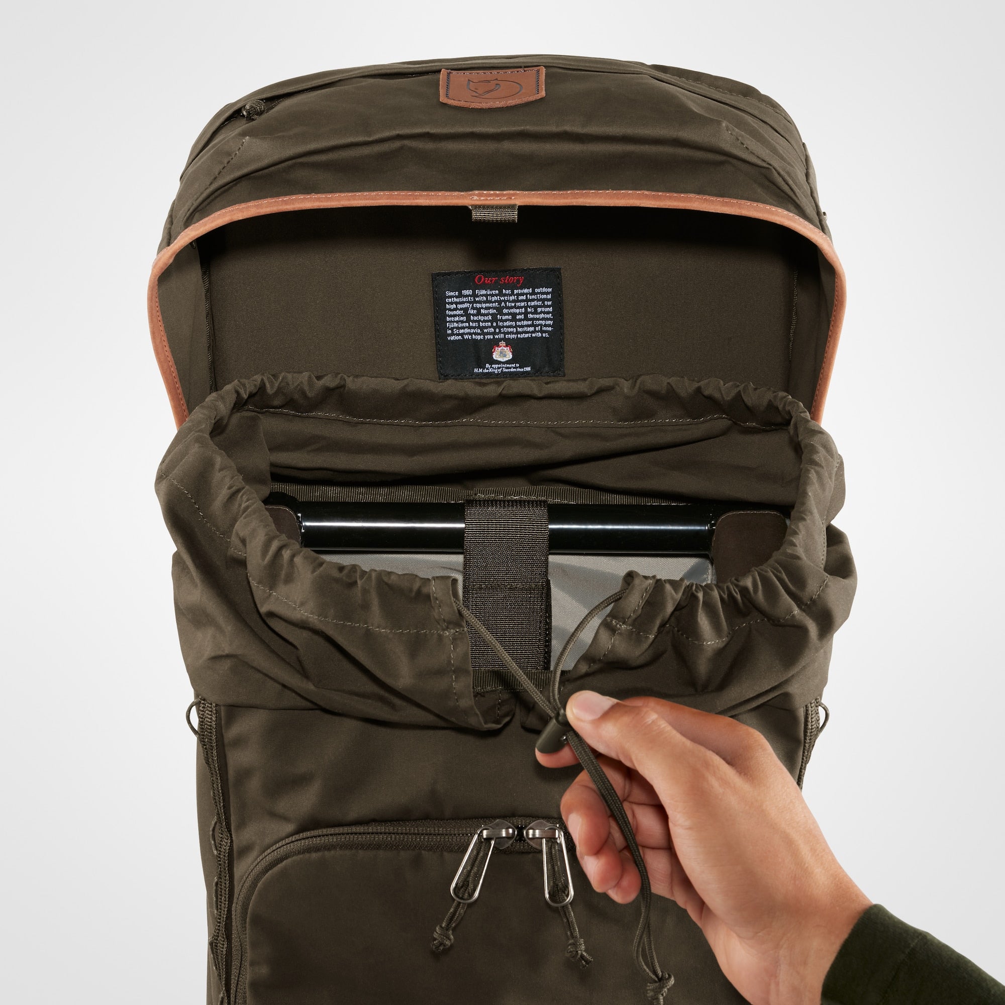 Fjällräven Singi Stubben zaino sgabello 27L verde
