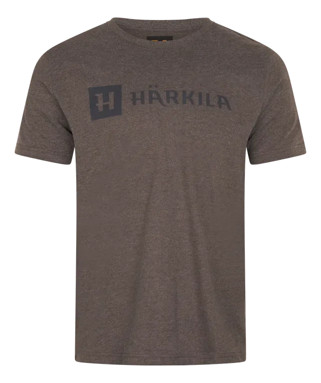 Härkila Identity t-shirt uomo Brown Melange cotone