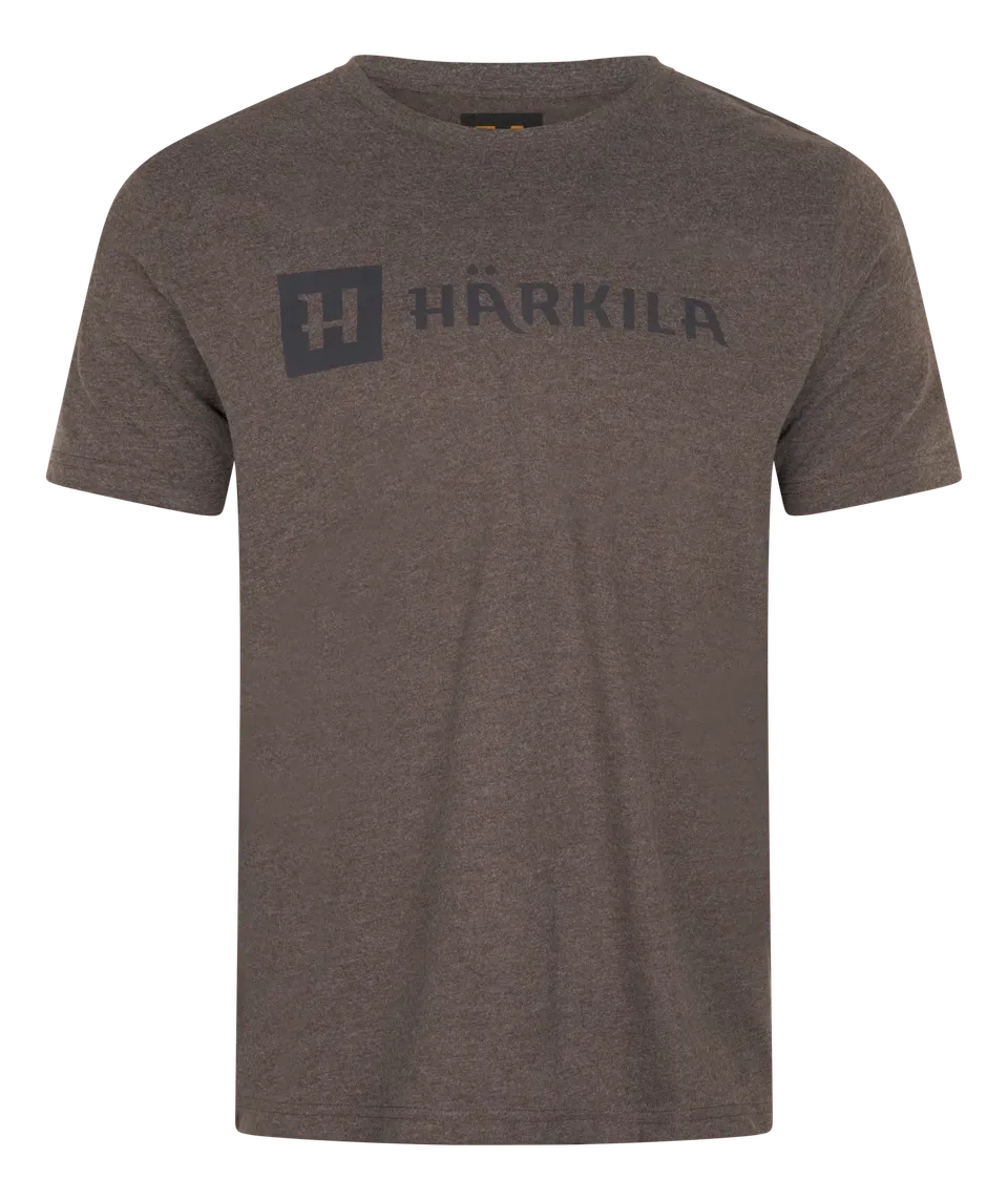 Härkila Identity t-shirt uomo Brown Melange cotone