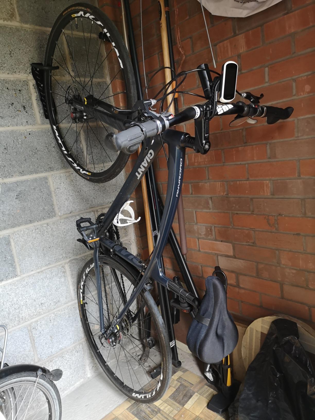 VonHaus Ganci Bici da Parete Acciaio 2 Pezzi Garage