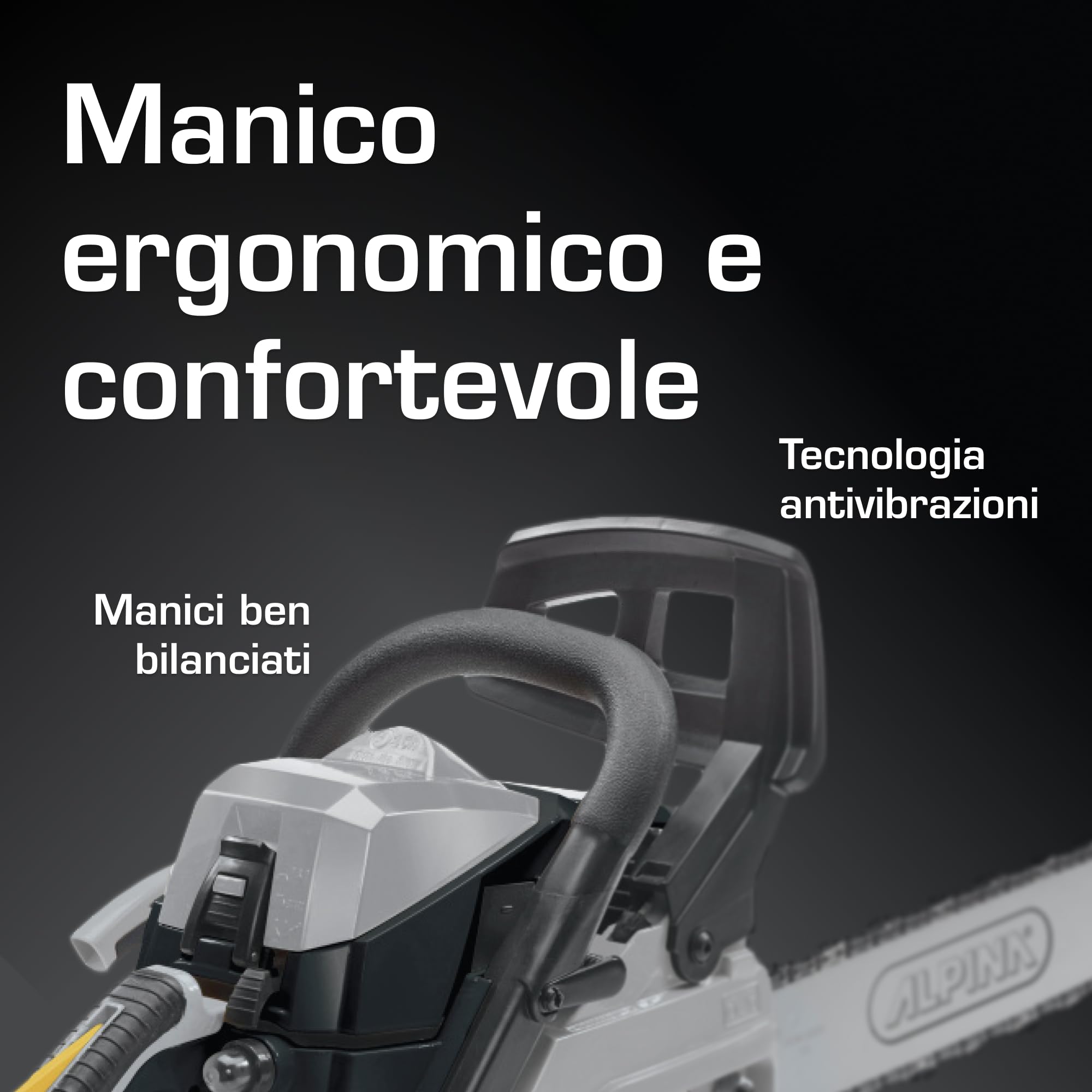 Alpina ACS 38 Motosega a Miscela 35 cm 37,2 cc Easy Start