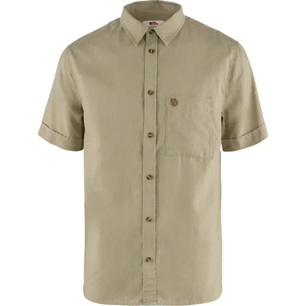 Fjällräven Övik Travel Shirt SS camicia uomo Sand Stone M