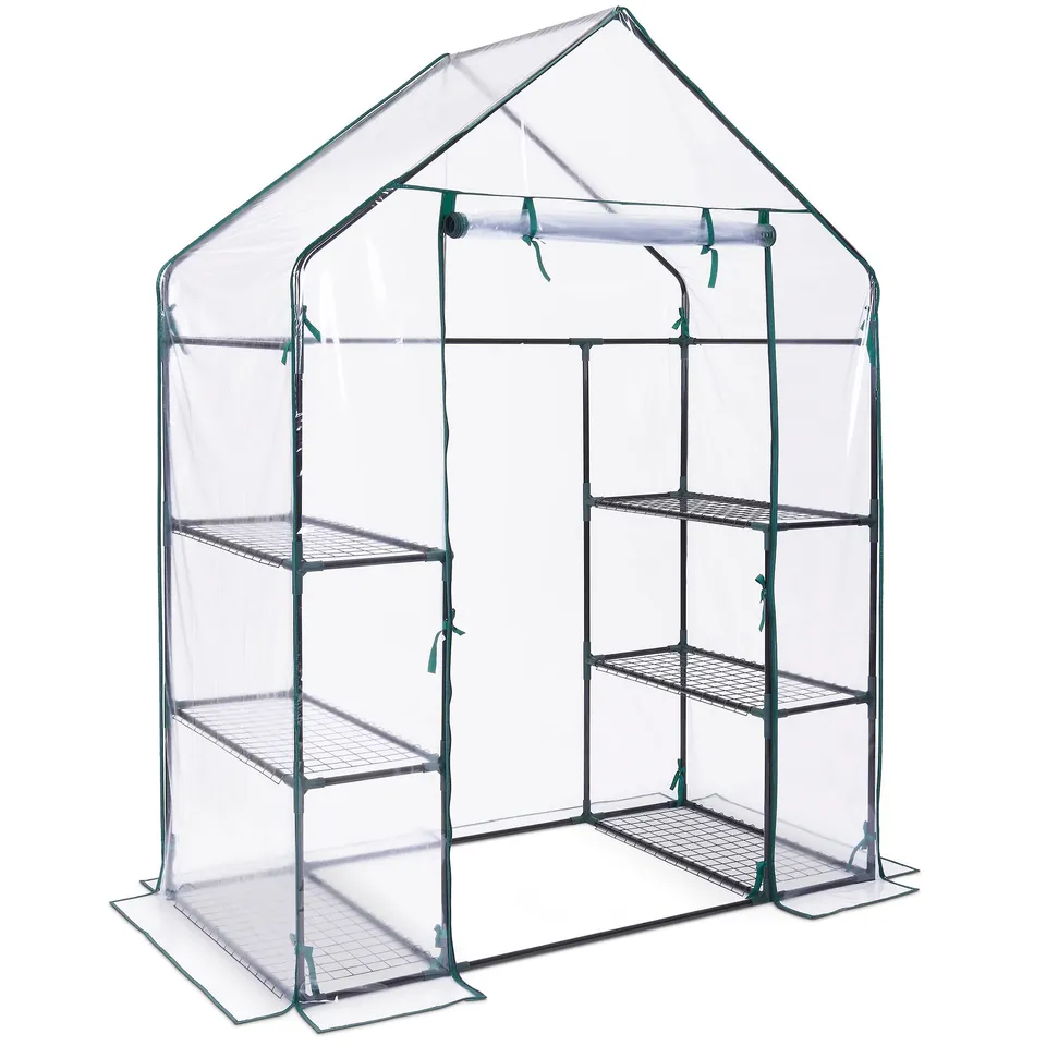 Vonhaus Copertura Serra PVC Ricambio 195x143x73 6 Ripiani
