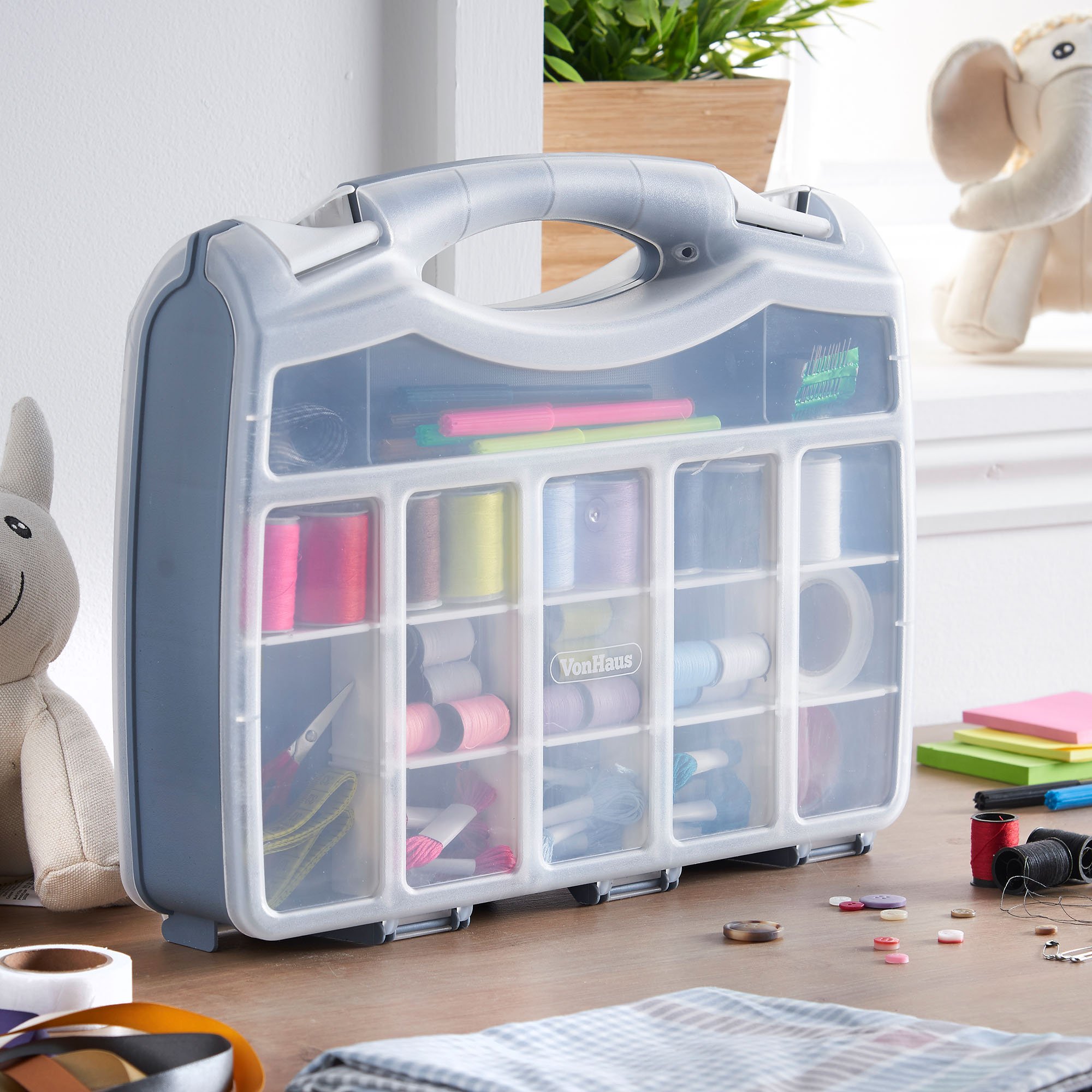 VonHaus Organizer Doppio Lato 36 Scomparti 37 cm