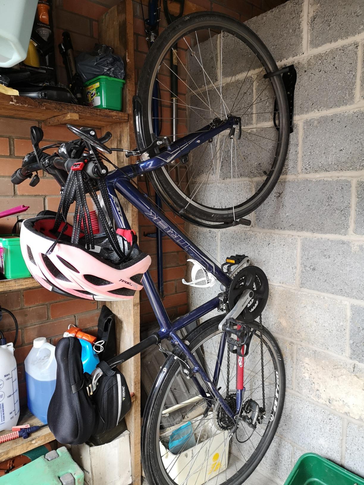 VonHaus Ganci Bici da Parete Acciaio 2 Pezzi Garage
