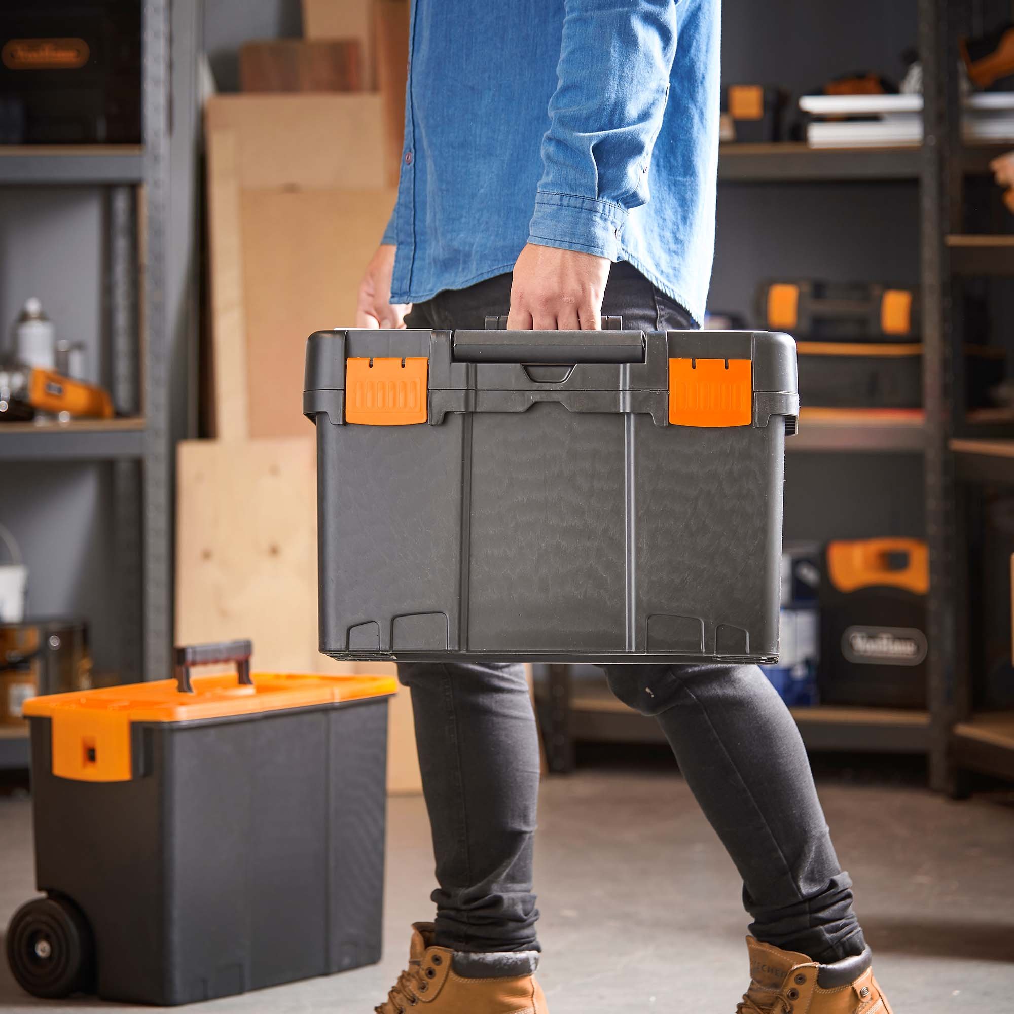 VonHaus Cassetta Portautensili Ruote Carrello 25 kg
