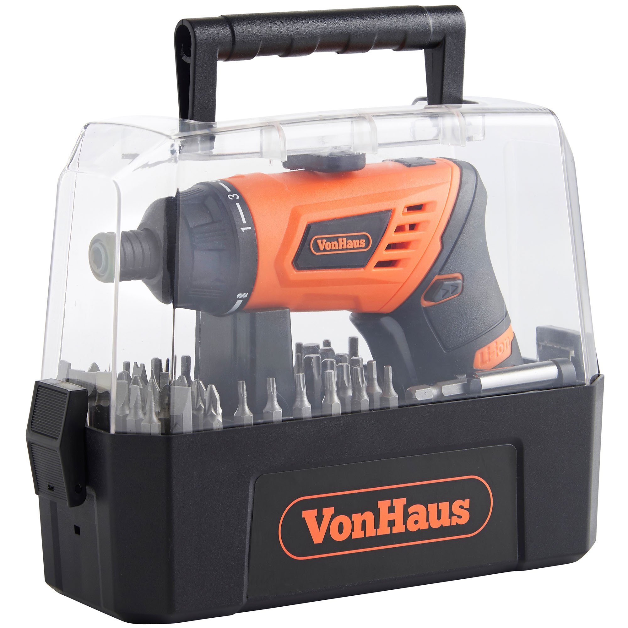 VonHaus Cacciavite cordless 3.6V set 50 pezzi LED
