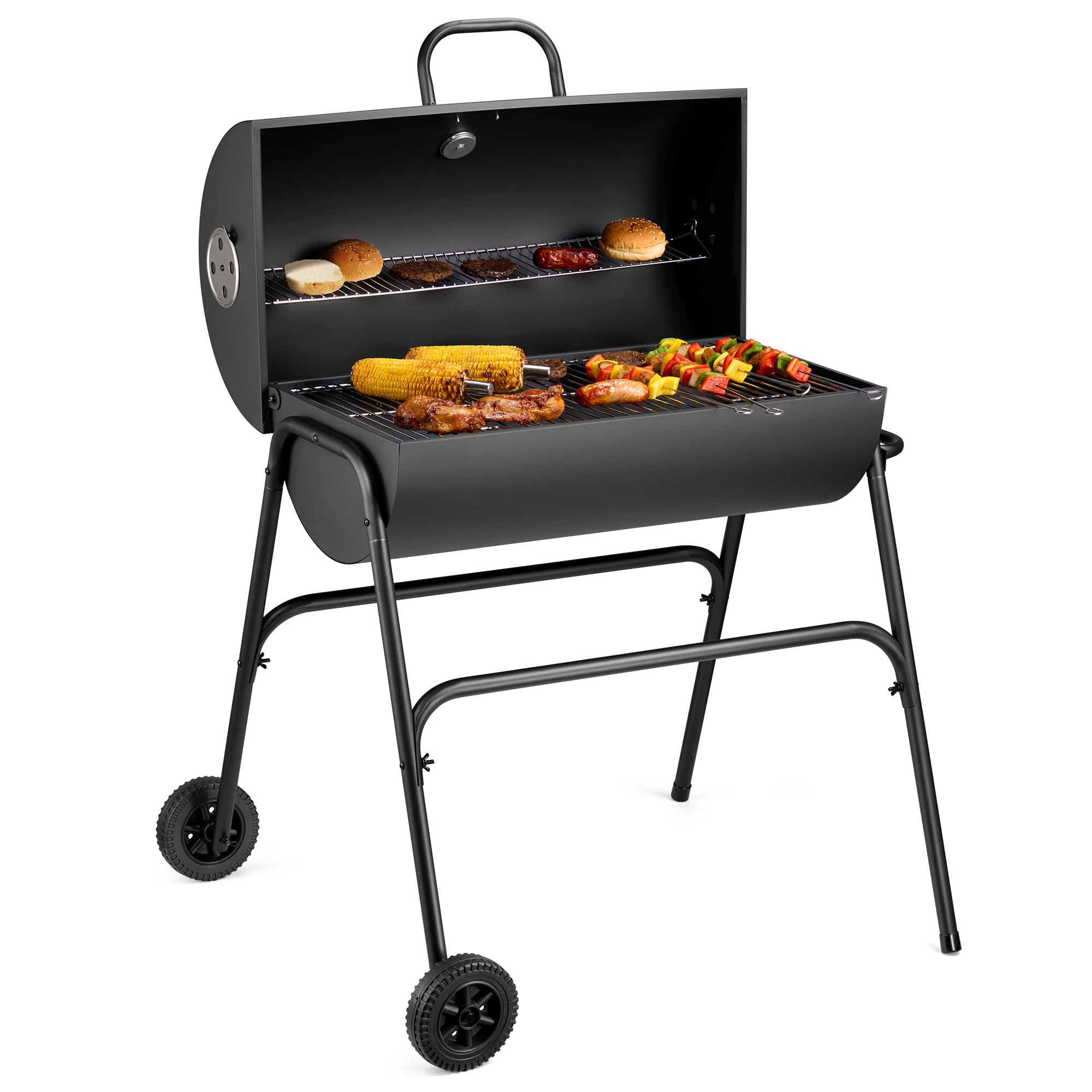 VonHaus Barbecue a Carbone 2 in 1 con Affumicatore
