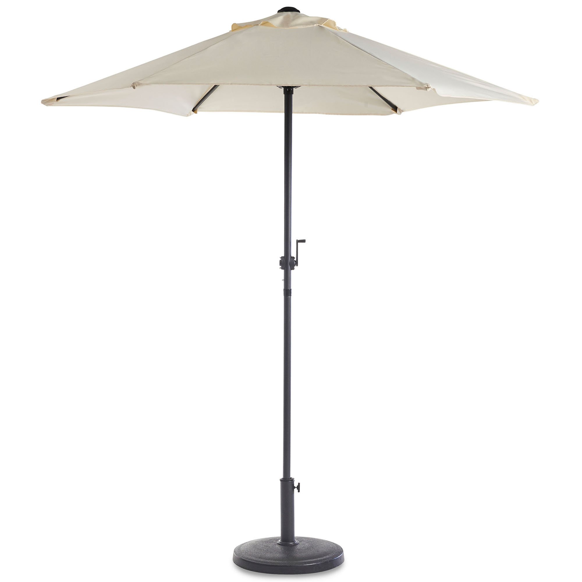 VonHaus Base Ombrellone Nera Rotonda 12 kg Palo 57 mm