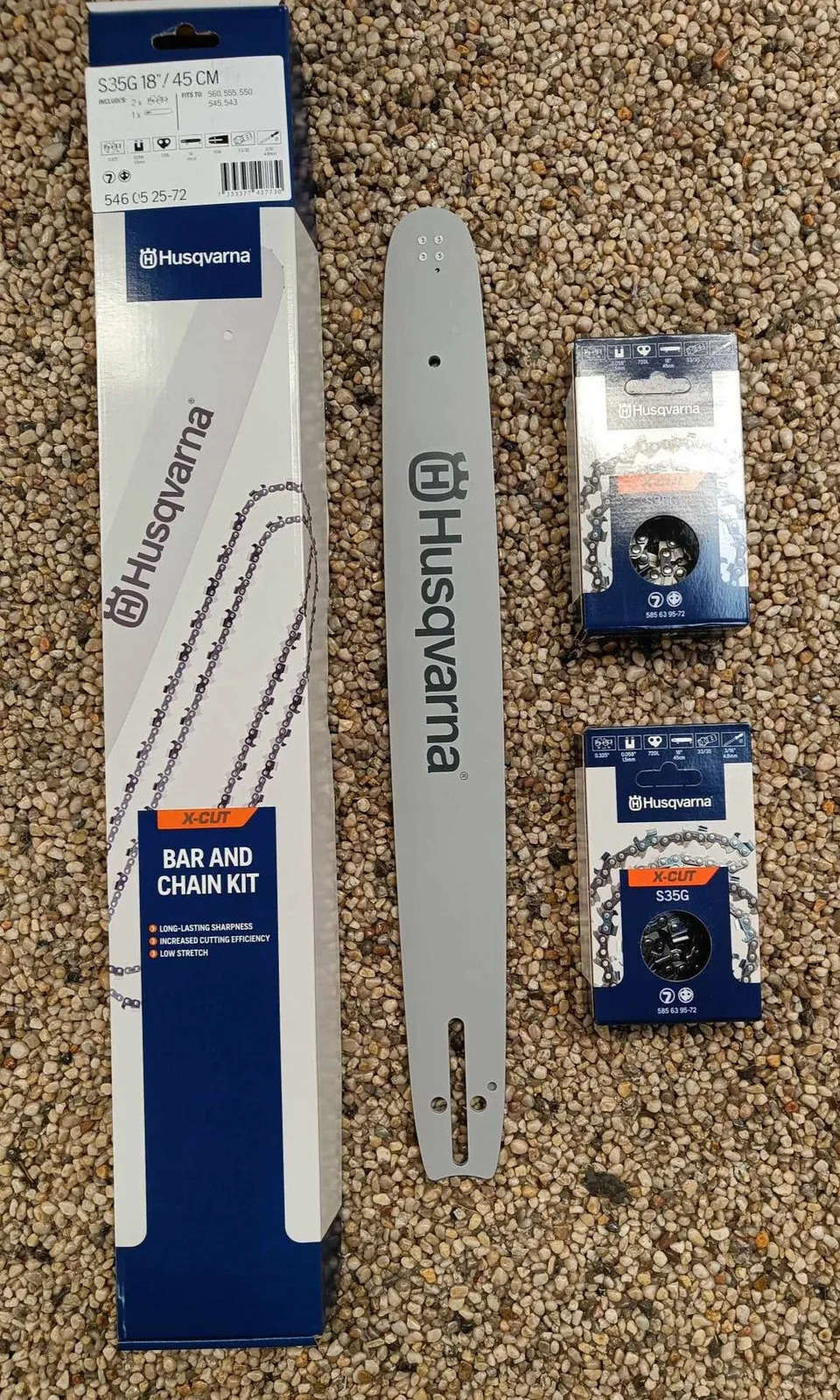 Husqvarna Barra e catene 18" .325 1,5 mm pacco 3pz