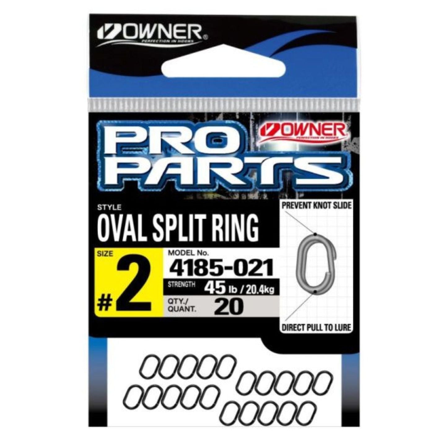Owner Oval Split Ring anellini ovali 20 pz alta tenuta