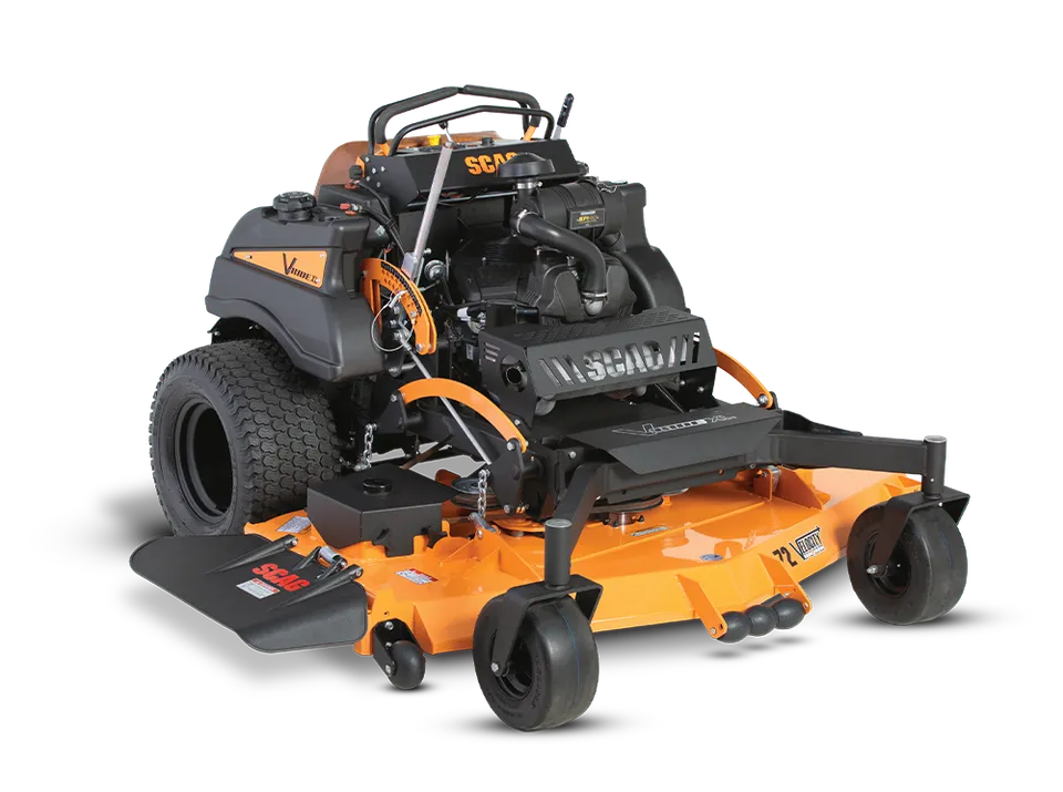 Scag V-Ride XL tosaerba stand on da prato