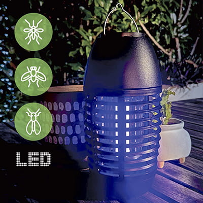 Ryom 2W LED trappola per insetti ricaricabile esterno