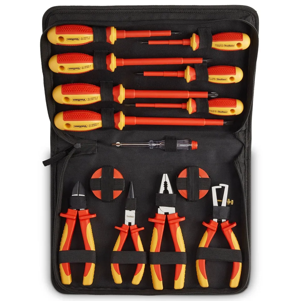 VonHaus Set Utensili Isolati VDE 15 Pezzi 1000V