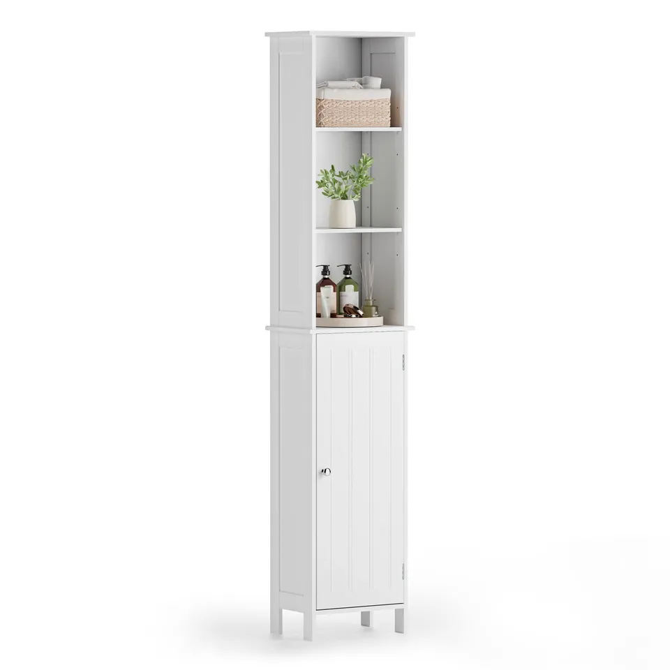 VonHaus Armadietto Colonna Bagno Bianco 165 cm