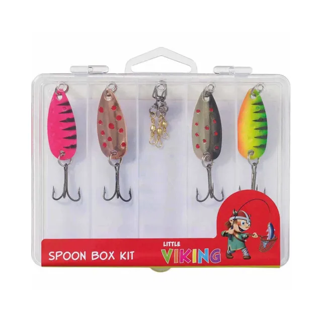 Kinetic Little Viking Spoon Box Kit cucchiaini 9 pezzi trota