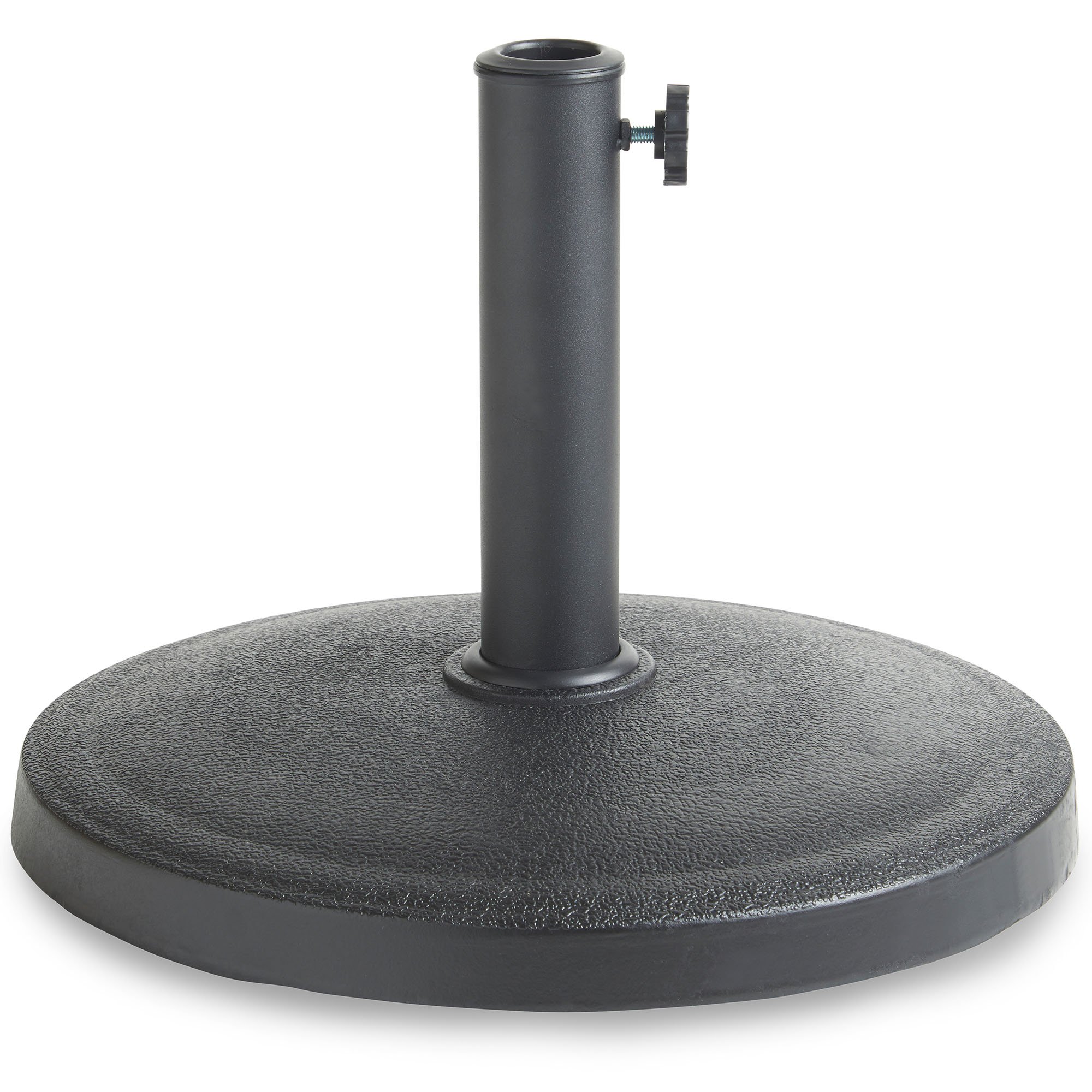 VonHaus Base Ombrellone Nera Rotonda 12 kg Palo 57 mm