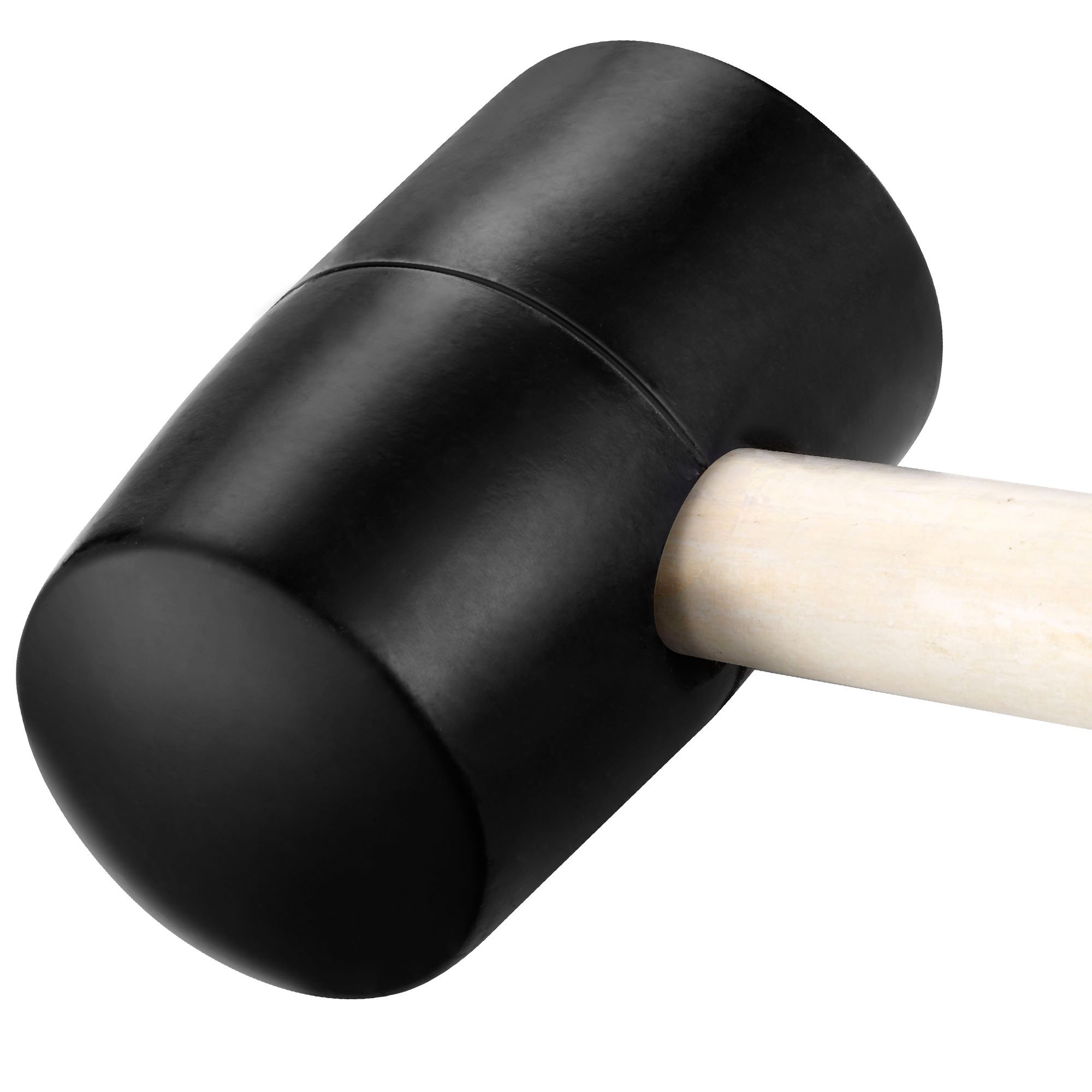 Vonhaus Martello in Gomma 450 g con Manico in Legno Testa 52 mm