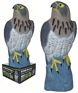 Ryom 228-371 spaventapasseri rapace seduto 42 cm