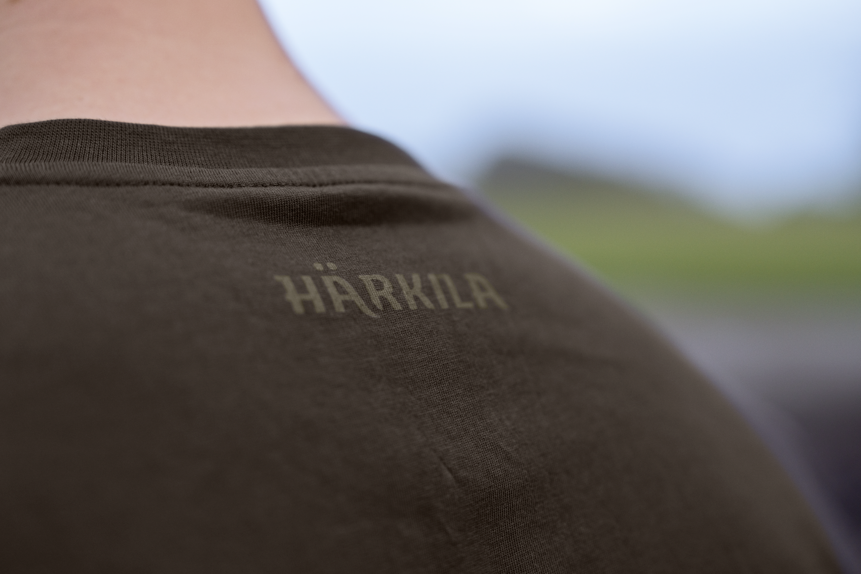 Härkila Logo Brand S/S t-shirt maglietta shadow brown