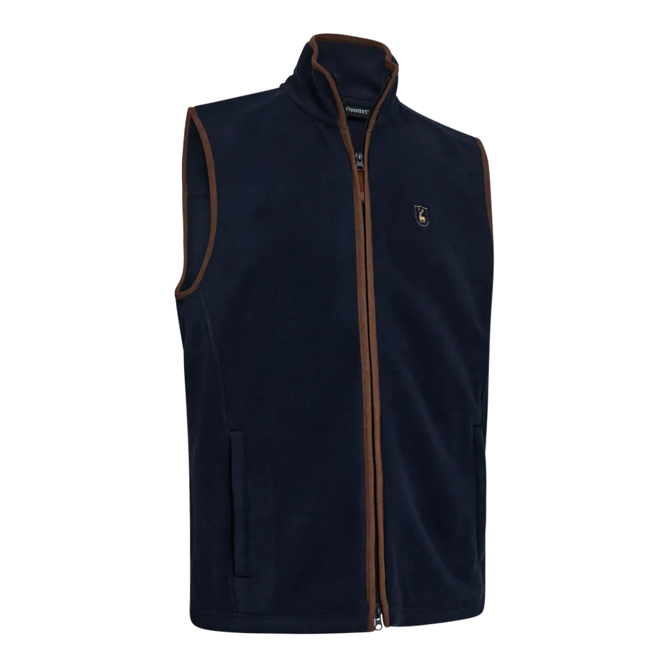 Deerhunter Cumbria gilet pile blu scuro caccia